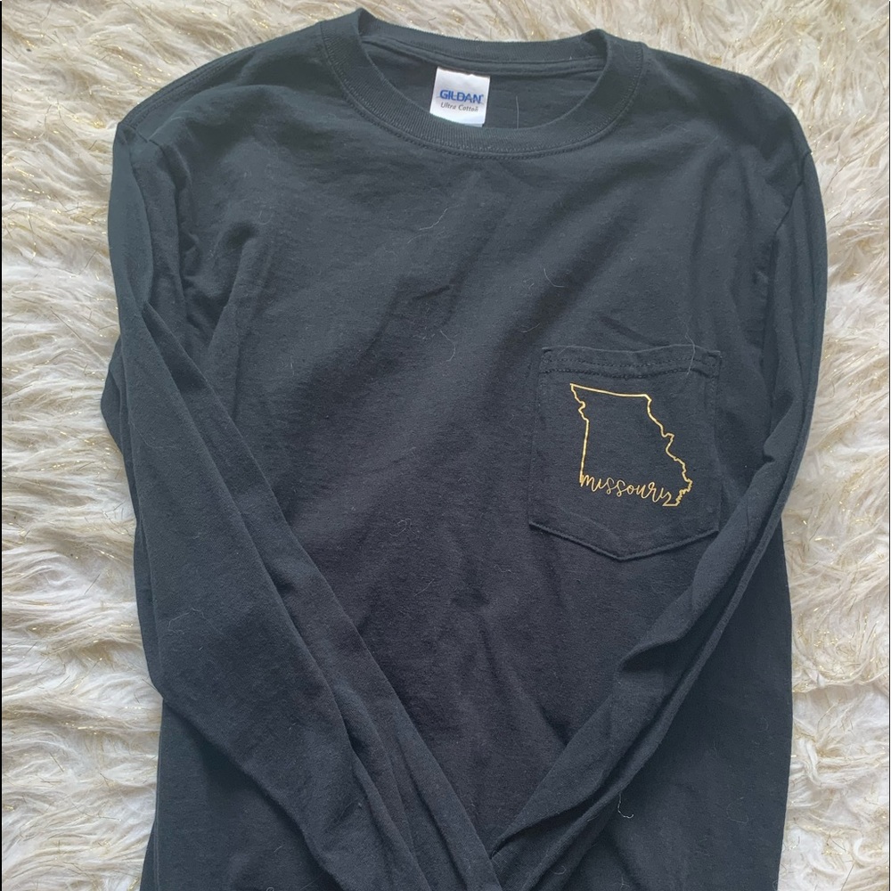 Missouri black long-sleeved shirt